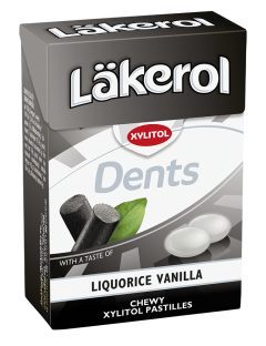 Läkerol Dents Liquorice Vanilla 85g