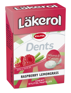 Läkerol Dents Raspberry Lemongrass 85g