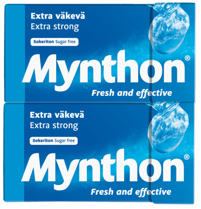 Mynthon Extra Väkevä Sokton 4-pack 140g