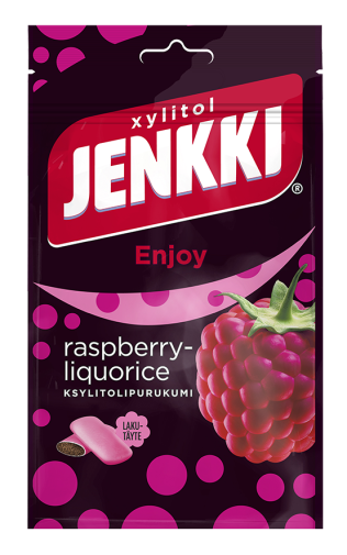 Jenkki Enjoy Raspberry-Liquorice 100g