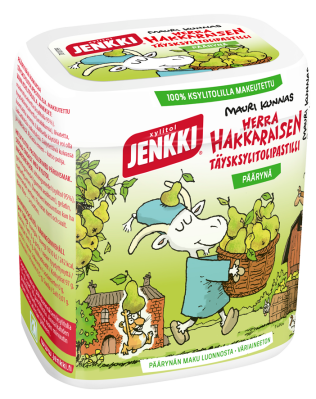 Jenkki Herra Hakkaraisen täysksylitolipastilli päärynä 55g