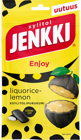 Jenkki Enjoy Liquorice Lemon 100g