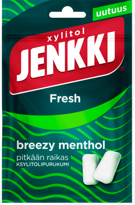 Jenkki Fresh Breezy Menthol Pitkään raikas