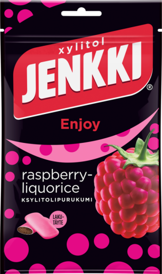 Jenkki Enjoy Raspberry-Liquorice 100g
