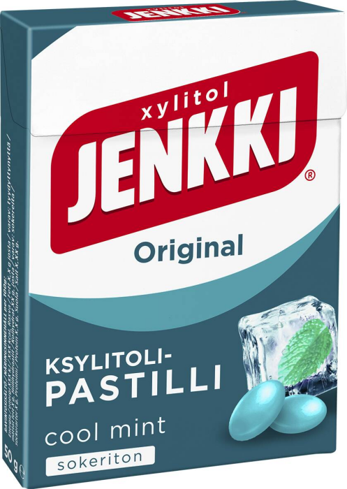 Jenkki Cool Mint -ksylitolipastilli Pureskeltavan pehmeä raikas pastilli