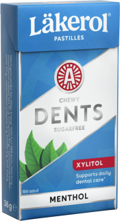 Läkerol Dents Menthol 36g