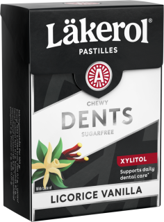 Läkerol Dents Liquorice Vanilla 85g
