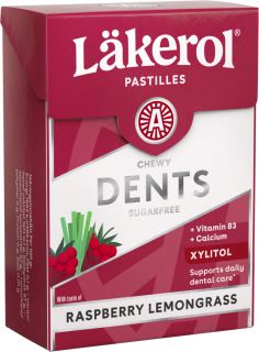 Läkerol Dents Raspberry Lemongrass 85g