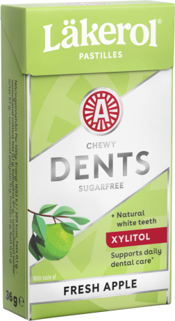 Läkerol Dents Apple Fresh White 36g